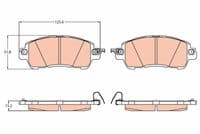Bremžu uzliku kompl., Disku bremzes