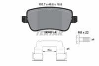 Bremžu uzliku kompl., Disku bremzes
