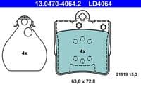 Bremžu uzliku kompl., Disku bremzes