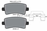 Bremžu uzliku kompl., Disku bremzes