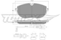 Bremžu uzliku kompl., Disku bremzes