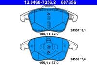 Bremžu uzliku kompl., Disku bremzes