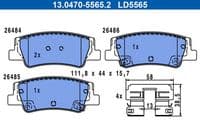 Bremžu uzliku kompl., Disku bremzes