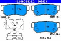 Bremžu uzliku kompl., Disku bremzes
