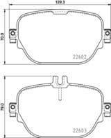 Bremžu uzliku kompl., Disku bremzes