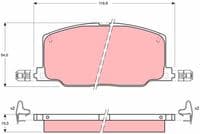 Bremžu uzliku kompl., Disku bremzes