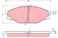 Bremžu uzliku kompl., Disku bremzes