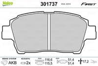 Bremžu uzliku kompl., Disku bremzes