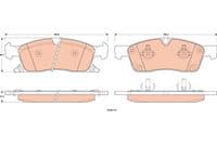 Bremžu uzliku kompl., Disku bremzes