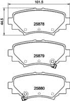 Bremžu uzliku kompl., Disku bremzes