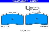Bremžu uzliku kompl., Disku bremzes