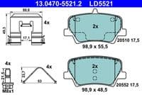 Bremžu uzliku kompl., Disku bremzes