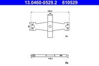 Piederumu komplekts, Disku bremžu uzlikas