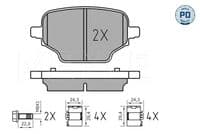 Bremžu uzliku kompl., Disku bremzes