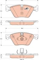 Bremžu uzliku kompl., Disku bremzes