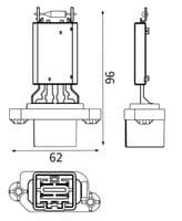 Rezistors, Salona ventilators