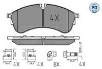 Bremžu uzliku kompl., Disku bremzes