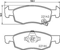 Bremžu uzliku kompl., Disku bremzes