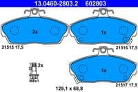 Bremžu uzliku kompl., Disku bremzes