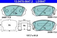 Bremžu uzliku kompl., Disku bremzes
