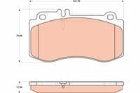 Bremžu uzliku kompl., Disku bremzes