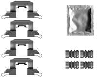 Piederumu komplekts, Disku bremžu uzlikas