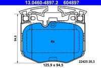 Bremžu uzliku kompl., Disku bremzes