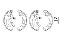 Bremžu loku komplekts