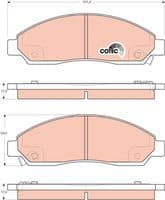 Bremžu uzliku kompl., Disku bremzes