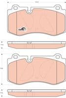 Bremžu uzliku kompl., Disku bremzes