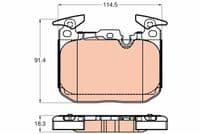 Bremžu uzliku kompl., Disku bremzes