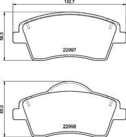 Bremžu uzliku kompl., Disku bremzes