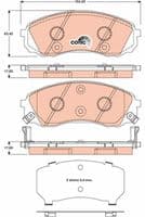 Bremžu uzliku kompl., Disku bremzes