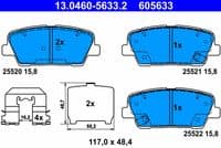 Bremžu uzliku kompl., Disku bremzes