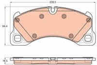 Bremžu uzliku kompl., Disku bremzes