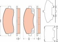 Bremžu uzliku kompl., Disku bremzes