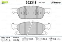 Bremžu uzliku kompl., Disku bremzes