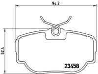 Bremžu uzliku kompl., Disku bremzes