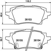 Bremžu uzliku kompl., Disku bremzes