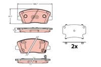 Bremžu uzliku kompl., Disku bremzes