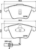 Bremžu uzliku kompl., Disku bremzes