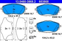 Bremžu uzliku kompl., Disku bremzes
