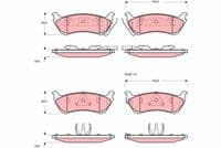 Bremžu uzliku kompl., Disku bremzes