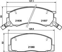 Bremžu uzliku kompl., Disku bremzes