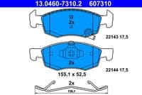 Bremžu uzliku kompl., Disku bremzes