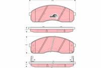 Bremžu uzliku kompl., Disku bremzes