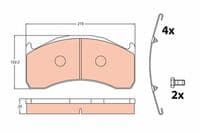 Bremžu uzliku kompl., Disku bremzes