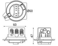 Rezistors, Salona ventilators