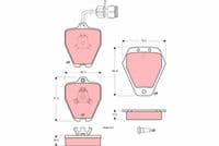 Bremžu uzliku kompl., Disku bremzes