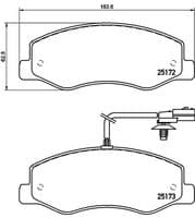 Bremžu uzliku kompl., Disku bremzes
